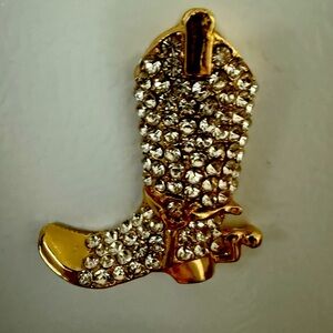 Beautiful Rare Rhinestone Nashville TN Cowboy Boot Magnet